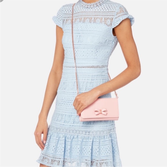 Ted Baker Handbags - Ted Baker Matinee Pink Bow Chain Crossbody
